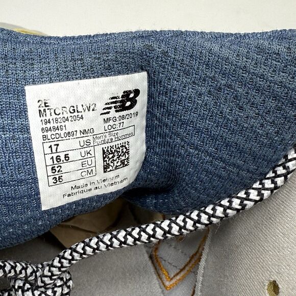 New Balance Fresh Foam Crag TR Mens 17 2E Wide Gray Blue Hiking Trail Shoes - Picture 13 of 16